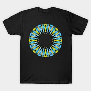 Blue and yellow mandala T-Shirt